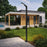 Lampe de rue / jardin filaire - Série MODERNA 50 - 50 Watts - 7000 Lumens - 140 Lumens/Watt - Angle 140° - IP65 - Hauteur 3,5 mètres - 350 x 65 x 12 cm - 4000K - Avec trappe - Base de fondation et rallonge 1 mètre en option