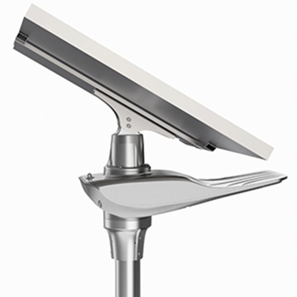 Lampe de rue solaire - Série OPIUM - 40 Watts - 6800 Lumens - 170 Lumens/Watt - Angle 150x70°- IP65 - IK08 - Structure en ALUMINIUM - 72 x 32 x 31 cm - Tube d'insertion 76mm - Régulateur MPPT - Avec détecteur de mouvement - Garantie 3 ans