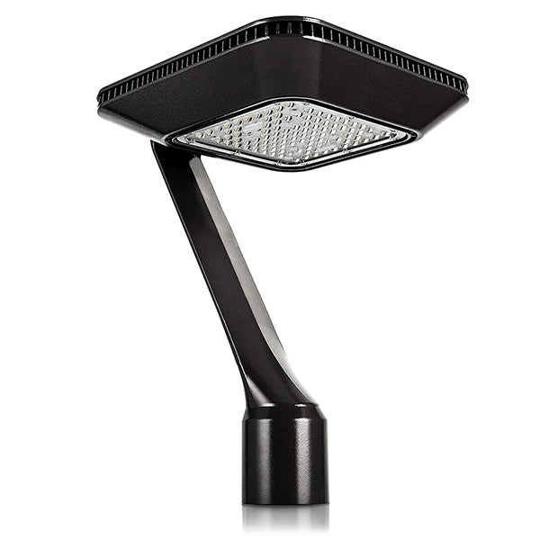 Pack lampadaire filaire complet 4 mètres : Lampe filaire - Série OVALI ALEN - 50 Watts - 5000k + Mât STANDARD V4 ECO 4 mètres NOIR avec trappe - Entraxe latéral des trous 160mm
