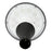 Lampe de jardin et parking filaire - Série OVALI GARDEN - 4000k - 30 Watts - 4500 Lumens - 150 Lumens/watt - IK08 - IP66 - 100° ajustable - 57 x 45 cm - Tube d’insertion 60mm - Garantie 5 ans