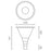 Lampe de jardin et parking filaire - Série OVALI GARDEN - 4000k - 30 Watts - 4500 Lumens - 150 Lumens/watt - IK08 - IP66 - 100° ajustable - 57 x 45 cm - Tube d’insertion 60mm - Garantie 5 ans