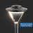 Pack lampadaire filaire complet 5 mètres : Lampe de jardin et parking filaire - Série OVALI V2 - CCT (Couleur Changeante en Température) - Mât STANDARD - 5 mètres + Adaptateur 60/80mm
