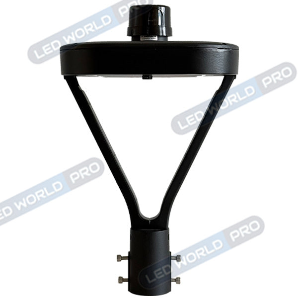 Lampe de jardin et parking filaire CCT (3000k/4000k/6500k) - Série OVALI V3 - 50 Watts - 8350 Lumens - 167 Lumens/watt - IK08 - IP66 - 120° ajustable - 44 x 30 x 30 cm - Tube d’insertion 48 / 60mm - Capteur crépusculaire en option - Garantie 5 ans