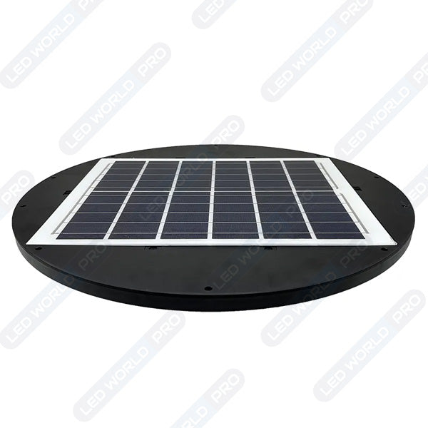 Pack de 4x Lampes solaires pour extérieur - Série OVNI BASIC V2 - Rendu lumineux 150W - 950 Lumens - Angle 360° - IP65 - 55 x 15 cm - Tube d'insertion 60 / 76mm - Avec télécommande - Avec détecteur de mouvement - Avec capteur crépusculaire - 6000k