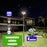 Pack lampadaire complet 4 mètres : Lampe solaire Série OVNI FUTUR 800 Watts 3000k / 6000k / RGB + Mât STANDARD 4 mètres
