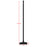 Lampe de jardin et parking solaire - Série OVNI MOBILE - CCT (Couleur Changeante en Température) - 500 Watts - 1800 Lumens - IP65 - Angle 120° - Lampe 45 x 11 cm -  Capteur de mouvement - Capteur crépusculaire - Avec Télécommande - Mât 2,5 mètres inclus