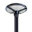 Pack lampadaire solaire complet 3/4/5/6 mètres au choix : Lampe solaire Série OVNI FUTUR V3 + Mât V1 EVO NOIR- Entraxe des trous 200mm