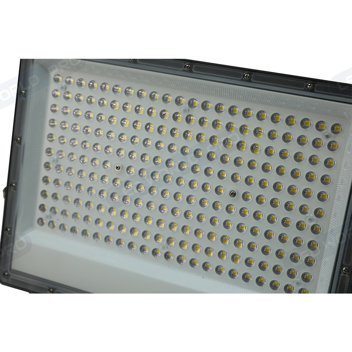 DERNIER DU STOCK : Projecteur LED filaire - Série PERLE V2 - 300 Watts - 36 000 Lumens - 120 Lumens/Watt - Angle 90° - IP65 - 6000K - 446 x 280 x 25 mm