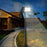 Pack lampadaire solaire complet 3/4/5/6 mètres au choix : Projecteur solaire Série SECURITY V4 + Mât EVO - Entraxe des trous 200mm - Noir