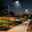 Pack lampadaire solaire complet 3/4/5/6 mètres au choix : Lampe solaire Série STARSHIP + Mât EVO - Entraxe des trous 200mm - Noir