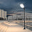 Pack lampadaire solaire complet 3/4/5/6 mètres au choix : Lampe solaire Série VIEW V3 + Mât EVO - Entraxe des trous 200mm - Noir