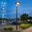 Pack lampadaire filaire complet 3 mètres : Lampe filaire - Série OVALI ALEN - 50 Watts - 5000k + Mât STANDARD V4 ECO 3 mètres NOIR avec trappe - Entraxe latéral des trous 160mm