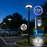 Pack lampadaire solaire complet 3 mètres : Lampe d'extérieur solaire - Série OVNI EVO - 1700 watts - 5100 Lumens - 6000k + Mât STANDARD V1 ULTRA - Avec trappe