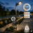 Pack lampadaire solaire complet 3/4/5/6 mètres au choix : Lampe solaire STREET EVO V2 + Mât EVO - Entraxe des trous 200mm - Noir