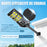 Pack de 4x Lampadaires solaires extérieurs de rue / parking - Série POWER ULTRA V2 CCT (Couleur Changeante en Température) - 400 Watts - 1500 Lumens - Angle 140*70° - IP66 - 58 x 27 x 7 cm - Télécommande - Détecteur de mouvement - Tube d’insertion 45 mm