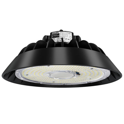 Lampe industrielle UFO - Série LIGHT V3 - Puissance ajustable 70 / 100 Watts - 15 000 Lumens - 150 Lumens/Watt - Angle 120° - IP65 - IK09 - 238 x 122 mm - 3000k / 4000k / 5000k / 6000k au choix - Dimmable 0-10V - Transformateur PHILIPS - Garantie 5 ans