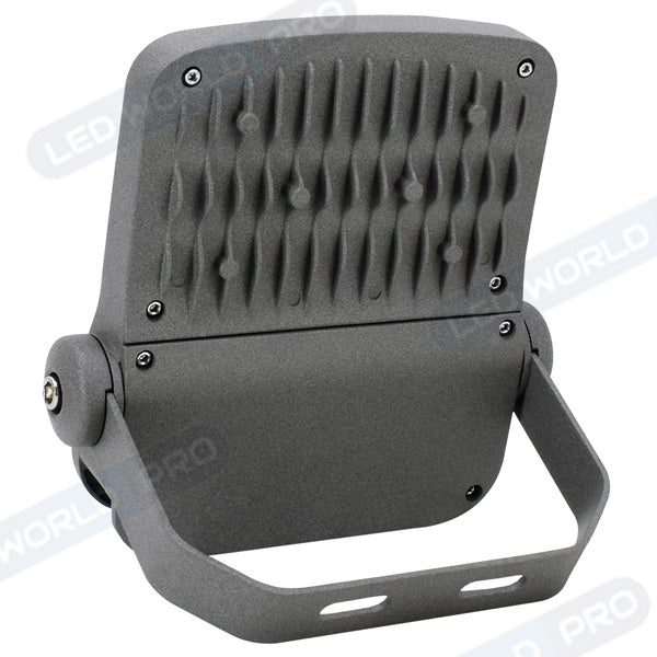 Projecteur LED filaire - Série ELITE V2 - 30 Watts - 5100 Lumens - 170 Lumens/Watt - Angle 90° - IP66 - IK08 - 27 x 23 x 5 cm - 4000K - Couleur GRIS - Transformateur INVENTRONICS - Garantie 5 ans