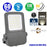 Projecteur LED filaire  - Série ELITE V2 - 60 Watts - 10 200 Lumens - 170 Lumens/Watt - Angle 90° - IP66 - IK08 - 32 x 22 x 5 cm - 4000K - Couleur GRIS - Transformateur INVENTRONICS - Garantie 5 ans