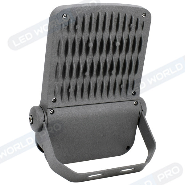 Projecteur LED filaire  - Série ELITE V2 - 100 Watts - 17 000 Lumens - 170 Lumens/Watt - Angle 90° - IP66 - IK08 - 42 x 29 x 5 cm - 4000K - Couleur GRIS - Transformateur INVENTRONICS - Garantie 5 ans