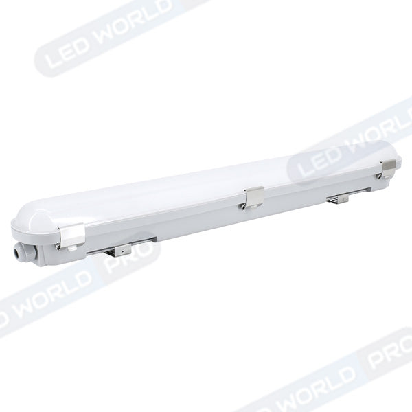 Pack de 8x Réglettes LED Étanches - Série ALR - 60CM - 16 Watts - 2700 Lumens - 170 Lumens/Watt - Angle 120° - IP66 - Protection à l'impact IK08 - 66 x 7 x 7 cm - 4000K - Garantie 5 ans