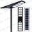 Pack lampadaire Solaire série OVNI SATELLITE : Lampadaire solaire pour extérieur 500 Watts - 3000k + Mâts STANDARD 3 mètres