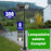Pack lampadaire complet 6 mètres : Projecteur LED solaire - Série SECURITY V1 - Rendu lumineux 300 Watts 4000k + Mât STANDARD - 6 mètres au choix (Série STANDARD V1 EVO ou Série STANDARD V4 EVO - Avec trappe) + Tête de mât rectangulaire