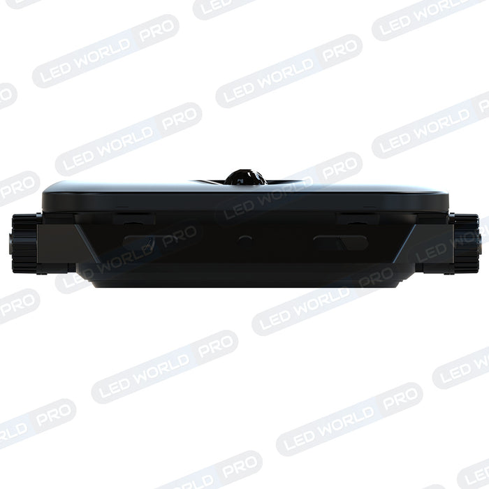 Projecteur LED solaire - Série SECURITY V4 - CCT (3000k/4000k/6000k) - Rendu lumineux 200 Watts - 1600 Lumens - Angle 90° - IP65 - Lampe 23 x 18 x 5 cm - Panneau MONOCRISTALLIN FULL BLACK 27 x 18 x 2 cm - Avec détecteur de mouvement - Avec télécommande