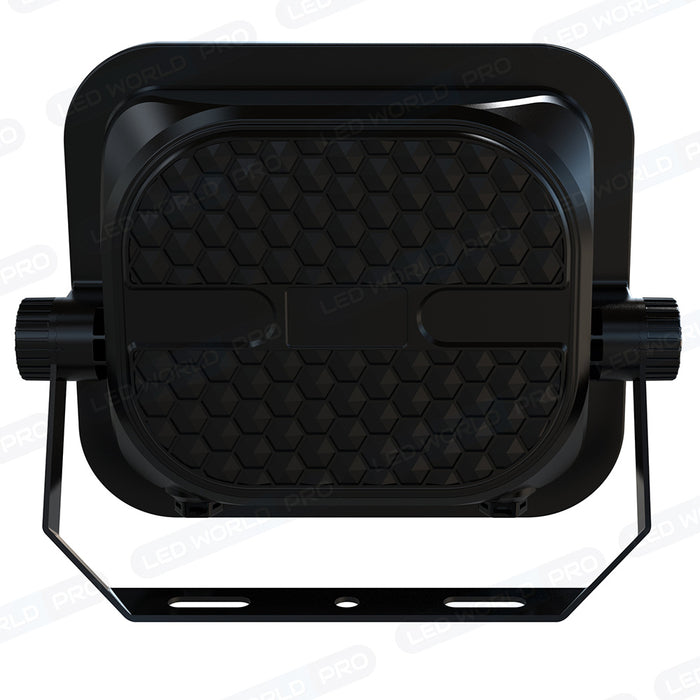 Projecteur LED solaire - Série SECURITY V4 - CCT (3000k/4000k/6000k) - Rendu lumineux 200 Watts - 1600 Lumens - Angle 90° - IP65 - Lampe 23 x 18 x 5 cm - Panneau MONOCRISTALLIN FULL BLACK 27 x 18 x 2 cm - Avec détecteur de mouvement - Avec télécommande