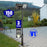 Pack lampadaire solaire complet 3/4/5/6 mètres au choix : Projecteur solaire Série SECURITY V1 + Mât EVO - Entraxe des trous 200mm - Noir
