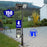 Pack lampadaire solaire complet 3/4/5/6 mètres au choix : Projecteur solaire Série SECURITY V1 + Mât EVO - Entraxe des trous 200mm - Noir
