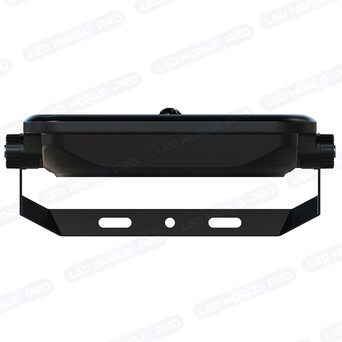 Projecteur LED solaire - Série SECURITY V4 - CCT (3000k/4000k/6000k) - Rendu lumineux 350 Watts - 3200 Lumens - Angle 90° - IP65 - Lampe 28 x 22 x 5 cm - Panneau MONOCRISTALLIN FULL BLACK 35 x 24 x 2 cm - Avec détecteur de mouvement - Avec télécommande