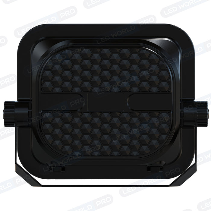 Projecteur LED solaire - Série SECURITY V4 - CCT (3000k/4000k/6000k) - Rendu lumineux 350 Watts - 3200 Lumens - Angle 90° - IP65 - Lampe 28 x 22 x 5 cm - Panneau MONOCRISTALLIN FULL BLACK 35 x 24 x 2 cm - Avec détecteur de mouvement - Avec télécommande