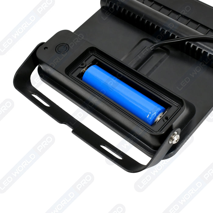 Projecteur LED solaire détecteur - Série SOFT V2 - 1000 Lumens - CCT (Couleur Changeante en Température) - Angle 120° - IP54 - 14 x 11 x 3 cm  - Panneau solaire MONOCRISTALLIN - Avec détecteur de mouvement - Capteur crépusculaire - 4 Modes