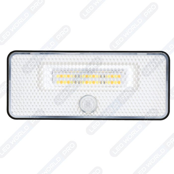 Projecteur LED solaire détecteur - Série SOFT V2 - 1000 Lumens - CCT (Couleur Changeante en Température) - Angle 120° - IP54 - 14 x 11 x 3 cm  - Panneau solaire MONOCRISTALLIN - Avec détecteur de mouvement - Capteur crépusculaire - 4 Modes