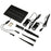 Pack de 4x Balises / Bornes LED Solaires à piquet - Série SPIKE - 2 x 50 Watts - 2x 130 Lumens - Angle 30° - IP65 - 3000K - 4 Modes - Cable 2x 2 mètres - Avec capteur crépusculaire - Panneau MONOCRISTALLIN