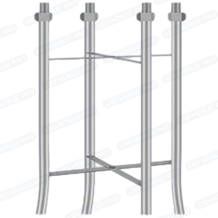 Pack lampadaire complet 3 mètres : Lampe solaire Série OVNI FUTUR 800 Watts 3000k / 6000k / RGB + Mât STANDARD V3 - 3 mètres - Couleur Gris