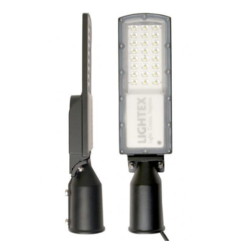 Lampe de rue filaire - Série STAR200 - 15W - 3 000 Lumens - 200 Lumens/Watt - Angle ajustable - IP66 - 44 x 11 x 8cm - Tube d'insertion 60mm - 5200K - Garantie 5 ans