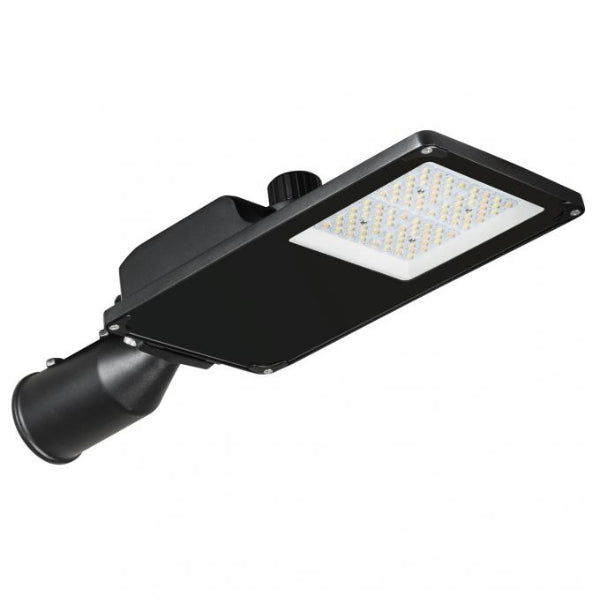 Lampe de rue filaire - Série STARPRO - Puissance ajustable - 8 500 Lumens - 170 Lumens/Watt - Angle 150 x 90° - IP66 - 45 x 15 x 8cm - Tube d'insertion 60mm - Couleur ajustable - Garantie 5 ans