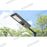 Lampe de rue solaire - Série STARSHIP - Rendu lumineux 1200 Watts - 3600 Lumens - Couleur 6000K - Angle 150x70° - IP65 - Dimensions 82 x 30 x 8 cm - Tube d'insertion 45mm - Avec détecteur de mouvement - Télécommande - 3 modes de fonctionnement