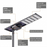 Lampe de rue solaire - Série STARSHIP ELITE - 24 000 Lumens - Angle 150x70° - IP65 - 179 x 45 x 9 cm - 3000k/4000k/6000k au choix - Structure ALUMINIUM - Tube d'insertion 76mm - Régulateur MPPT - Détecteur de mouvement - Télécommande - Garantie 3 ans