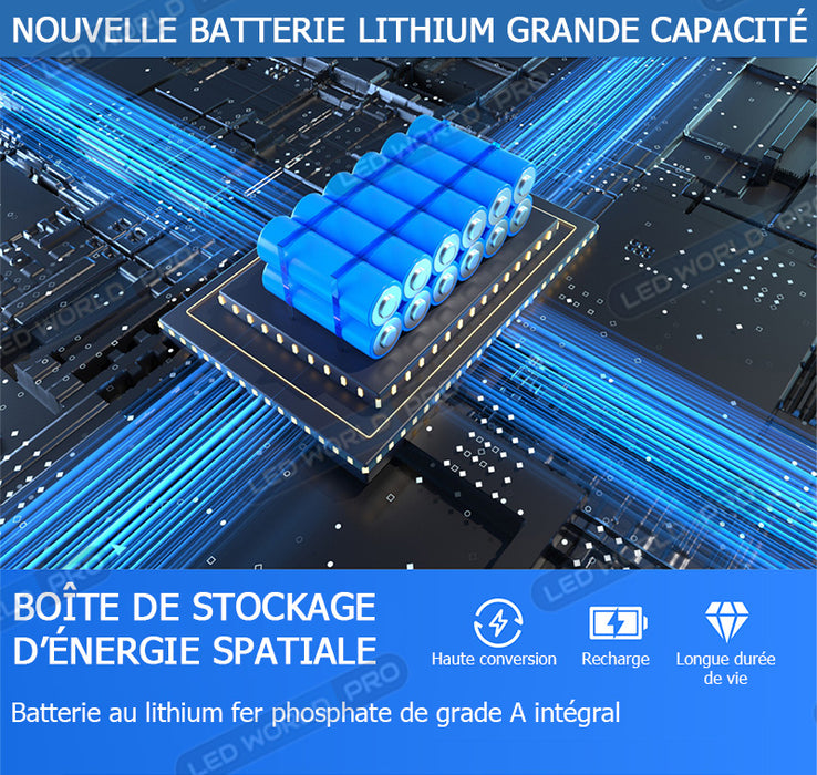 Pack lampadaire complet 4 mètres : Lampe solaire Série STARSHIP ULTRA BLACK 1600 Watts - 4400 Lumens - 3000K + Mât STANDARD 4 mètres au choix ( V1 EVO ou V4 ECO - Avec trappe) + Adaptateur ajustable 80/60mm