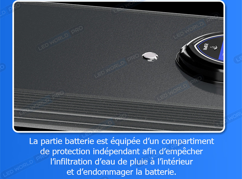 Pack lampadaire complet 4 mètres : Lampe solaire Série STARSHIP ULTRA BLACK 1600 Watts - 4400 Lumens - 3000K + Mât STANDARD 4 mètres au choix ( V1 EVO ou V4 ECO - Avec trappe) + Adaptateur ajustable 80/60mm