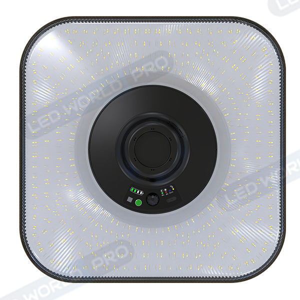 Pack lampadaire solaire complet 5 mètres : Lampe solaire - Série OVNI SUNFLOWER V2 - 250 Watts - CCT(3000k+6500k) + Mât STANDARD V1 EVO 5 mètres + Adaptateur 60/80mm