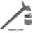Support mural pour Candélabre / Lampe de rue et parking – Diamètre 45mm - Couleur Gris foncé