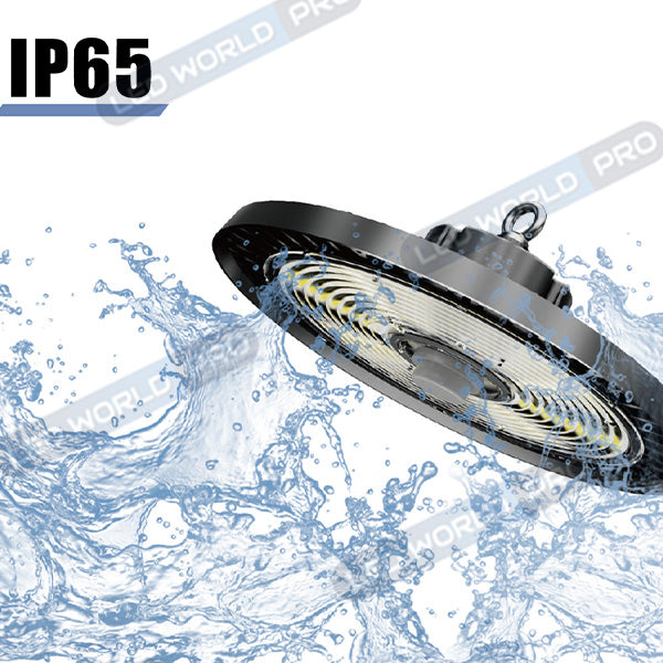 Pack de 4x Lampes industrielles UFO - Série SWITCH - Puissance ajustable 200 Watts (100/150/200watts) - 36 000 Lumens - 180 Lumens/Watt - Angle 90° - IP65 - IK08 - 4000k/5000k - 36 x 36 x 15 cm - Transformateur SOSEN - Dimmable 1-10V - Garantie 5 ans