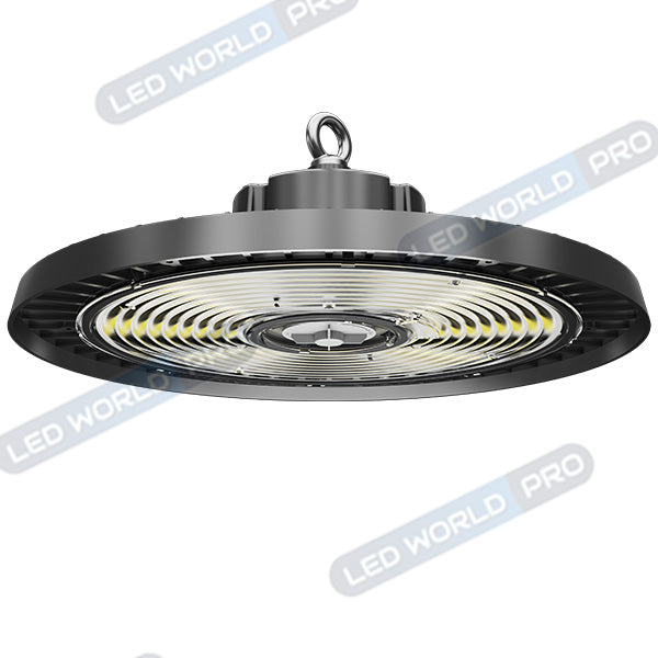 Pack de 4x Lampes industrielles UFO - Série SWITCH - Puissance ajustable 200 Watts (100/150/200watts) - 36 000 Lumens - 180 Lumens/Watt - Angle 90° - IP65 - IK08 - 4000k/5000k - 36 x 36 x 15 cm - Transformateur SOSEN - Dimmable 1-10V - Garantie 5 ans