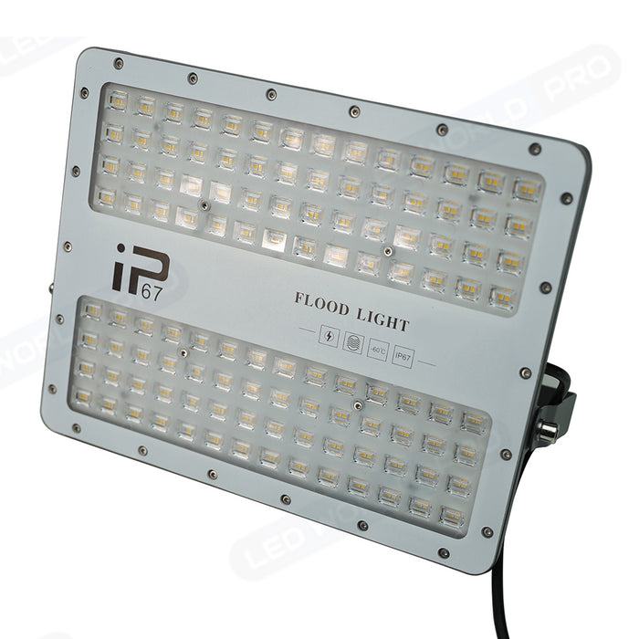 Projecteur LED filaire - Série ELITE - 400 Watts - 48 000 Lumens - 120 Lumens / Watt -  Angle 140x70° - IP67 - Protection à l'impact IK08 - 42 x 32 x 4 cm - Couleur 4500k