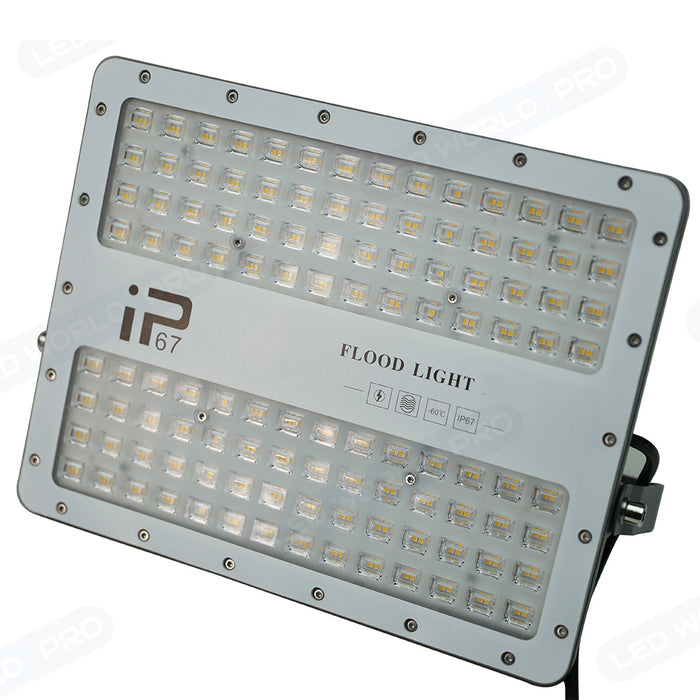 Projecteur LED filaire - Série ELITE - 300 Watts - 36 000 Lumens - 120 Lumens / Watt -  Angle 140x70° - IP67 - Protection à l'impact IK08 - 37 x 27 x 4 cm - Couleur 4500k