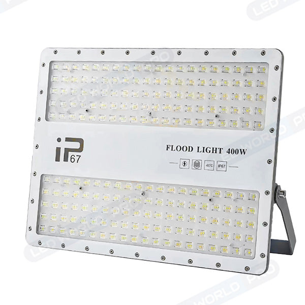 DERNIER DU STOCK : Projecteur LED filaire - Série ELITE - 400 Watts - 48 000 Lumens - 120 Lumens / Watt -  Angle 140x70° - IP67 - Protection à l'impact IK08 - 42 x 32 x 4 cm - Couleur 6000k