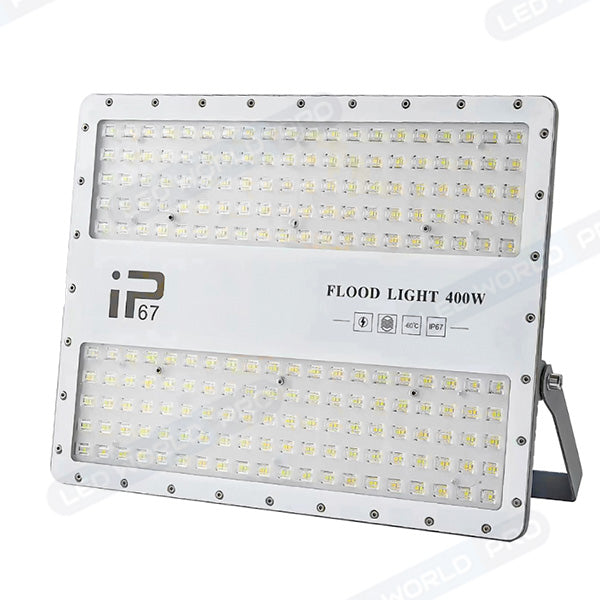 Pack de 4x Projecteurs LED filaires - Série ELITE - 400 Watts - 48 000 Lumens - 120 Lumens / Watt -  Angle 140x70° - IP67 - Protection à l'impact IK08 - 42 x 32 x 4 cm - Couleur 6000k